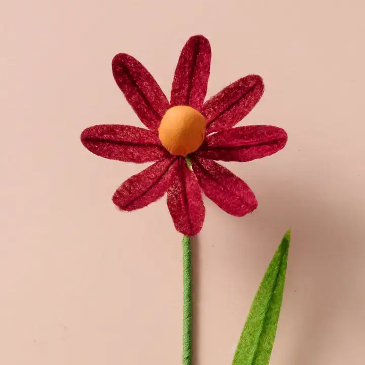 Silk Paper Cone Flower Burgandy at PINCH