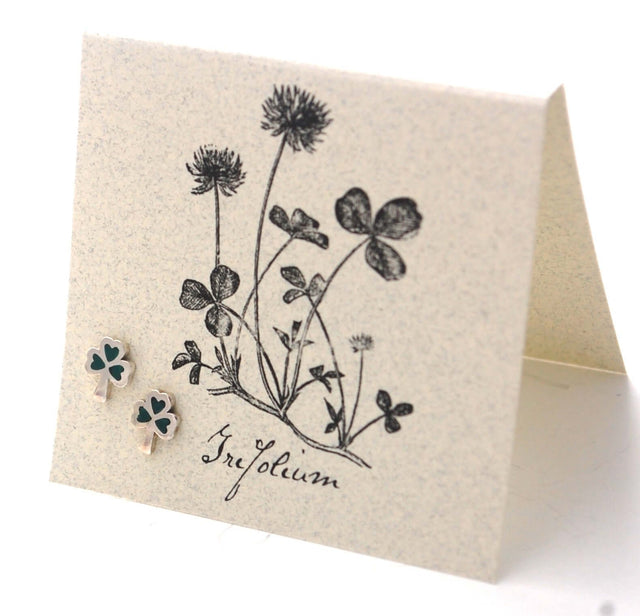 Clover Earrings in Sterling Silver from semaki & bird at Pinch in Northampton, MA