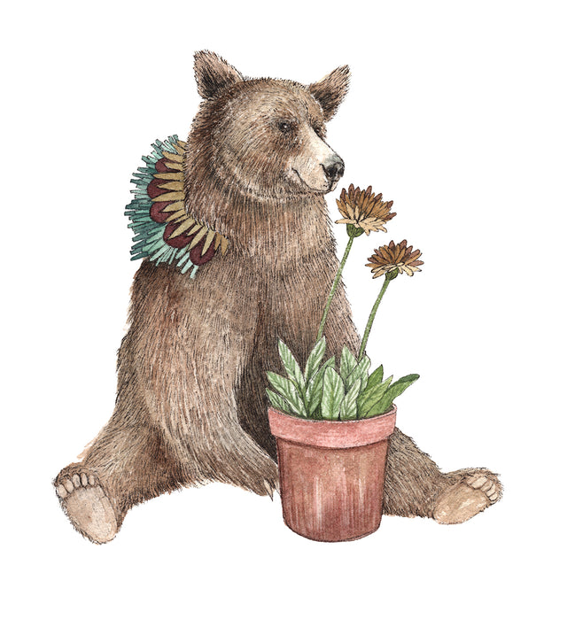 Critters and Plants: The Bear 5x7 Print from Polanshek of the Hills at Pinch in Northampton, MA
