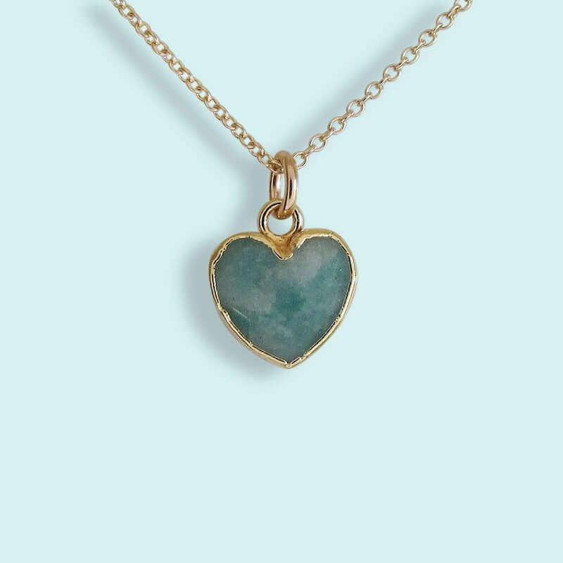 Amazonite Heart Necklace at PINCH