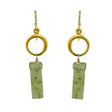 Circle with Green Kyanite Earings in Gold Vermeil from Philippa Roberts at Pinch in Northampton, MA