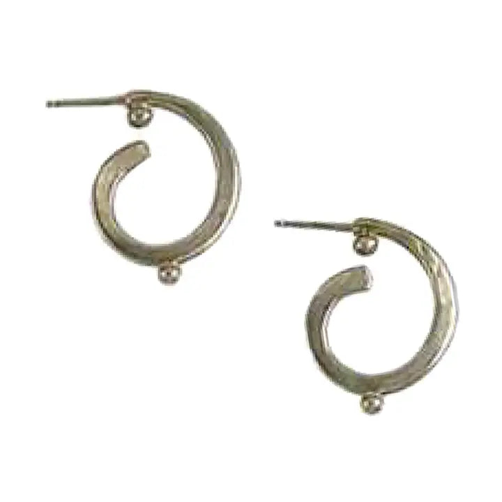 Medium Post Hoops Earrings