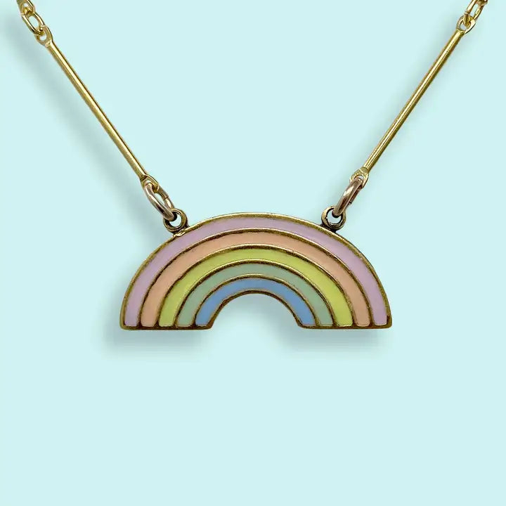 Rainbow Necklace from Ornamental Things at Pinch in Northampton, MA