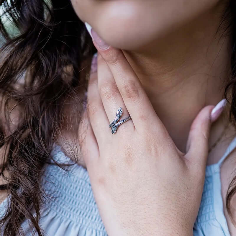 Silver Snake Ring at PINCH