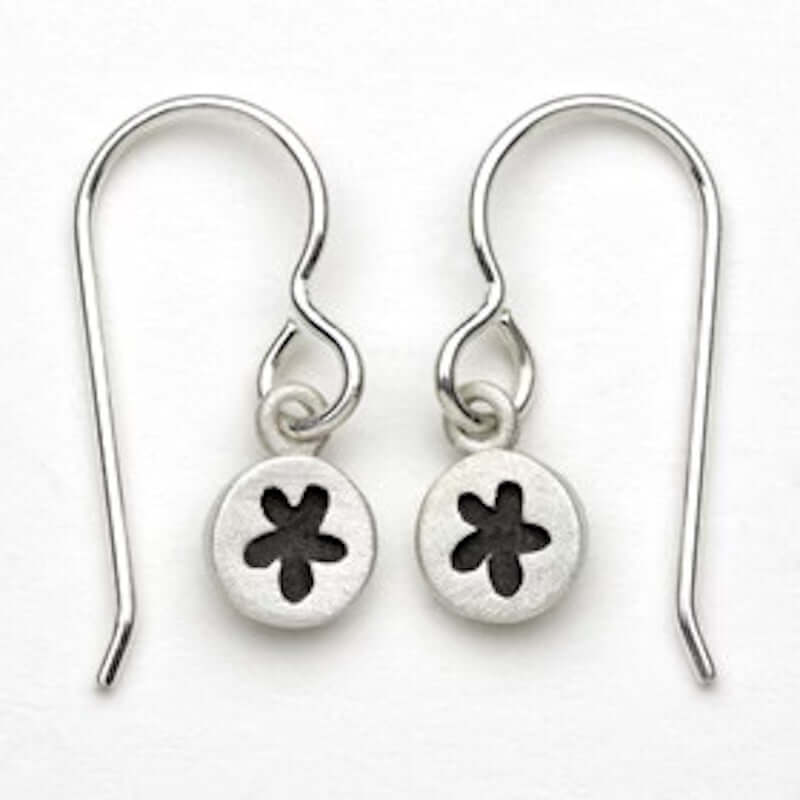 Tiny Dot Flower Earrings at PINCH