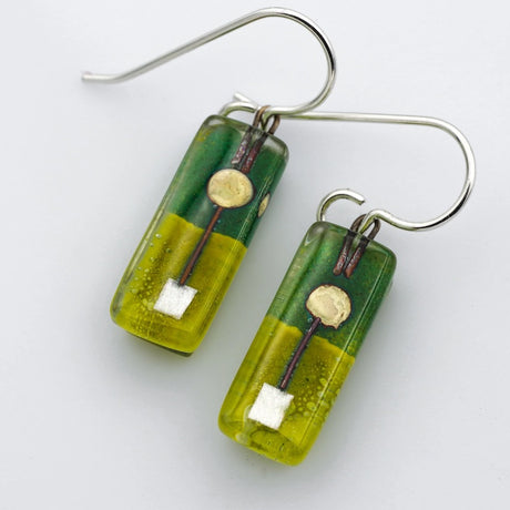 Topiary Small Bar Earrings from Momo Glassworks at Pinch in Northampton, MA