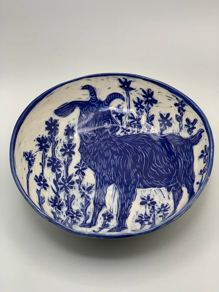 Blue Goat Bowl