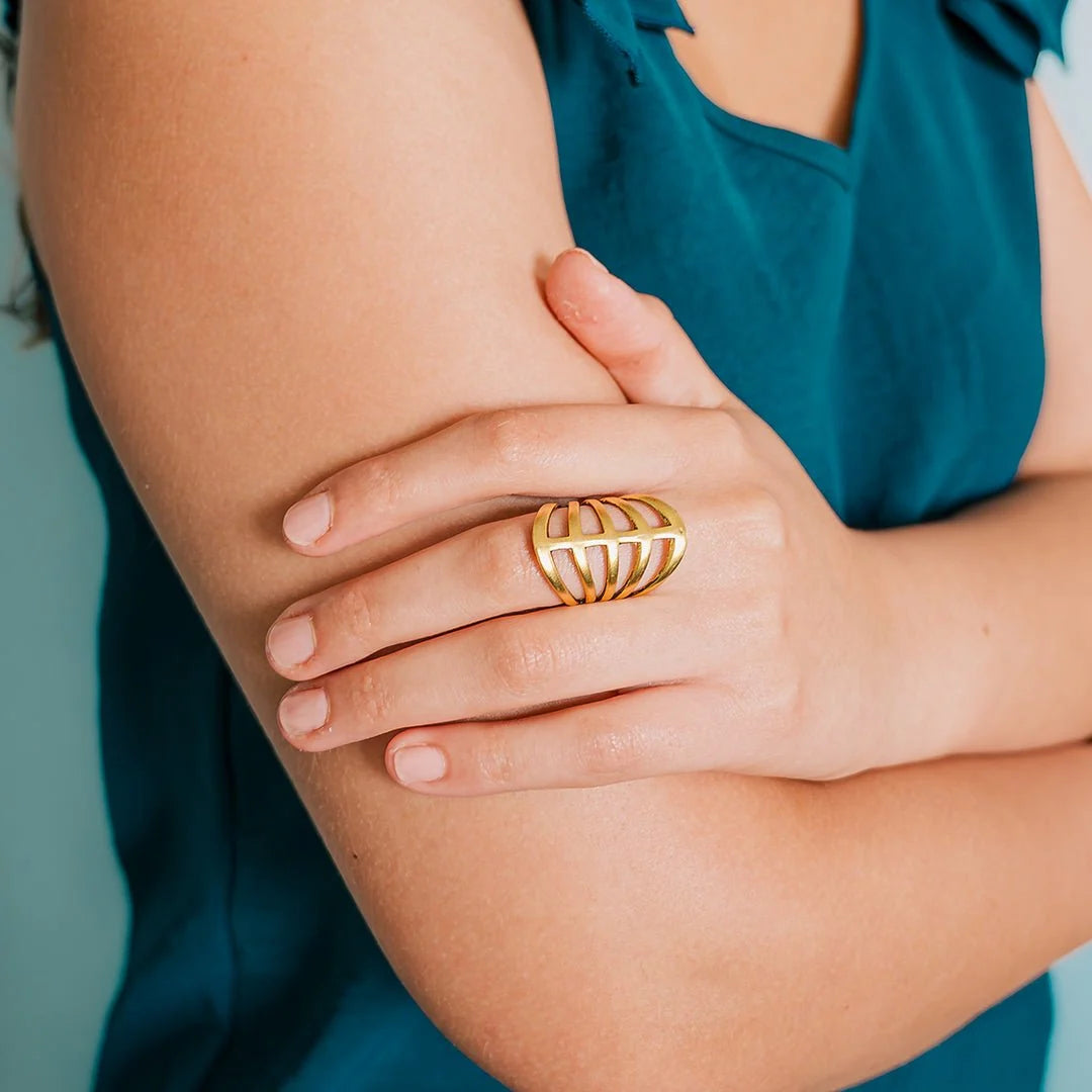 Antique Gold Gladiator Ring