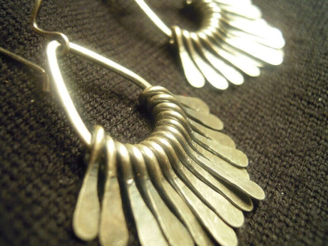 Teardrop Earrings in Oxidized Sterling Silver