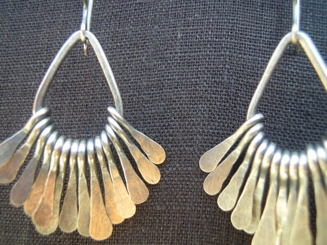 Teardrop Earrings in Oxidized Sterling Silver at PINCH