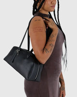 Black Recycled Leather Bowler Bag from Baggu at Pinch in Northampton, MA