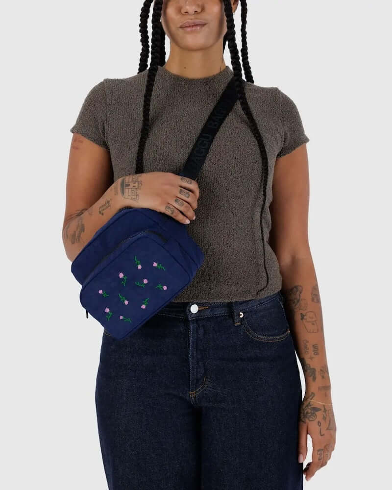 Embroidered Wildflower Fanny Pack from Baggu at Pinch in Northampton, MA