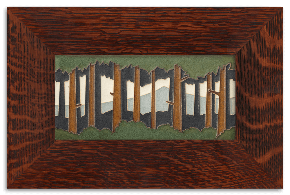 Pine Forest 4x8 Horizontal Tile from Motawi Tileworks at Pinch in Northampton, MA