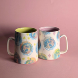 Disco Hour Medium Mug in Aqua/Purple