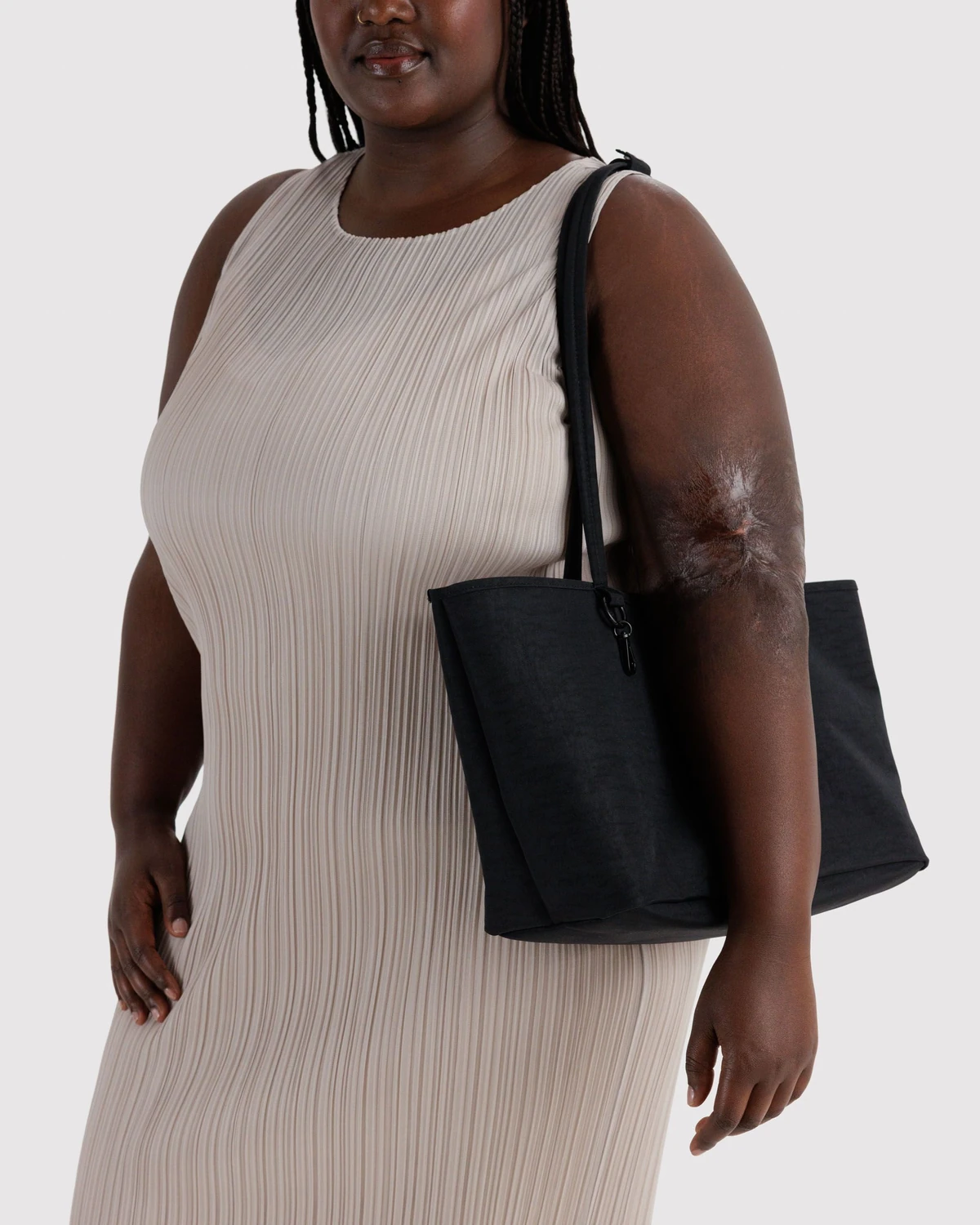 Black Mix Baggu Medium Nylon Reversible Tote