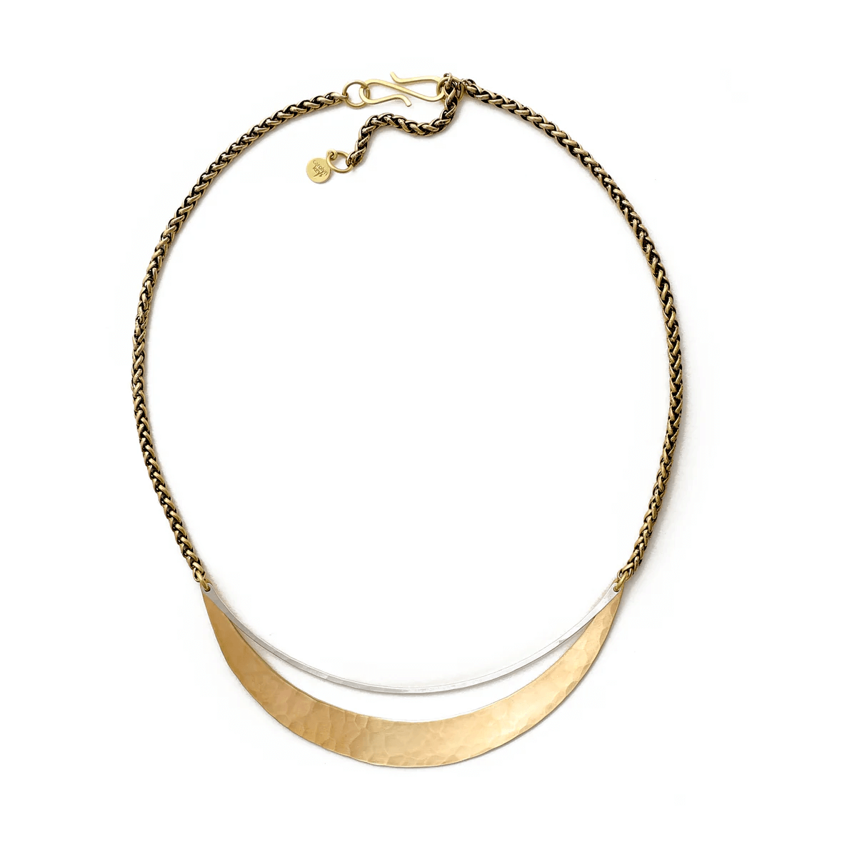 Luna Necklace in Silver & Brass at PINCH