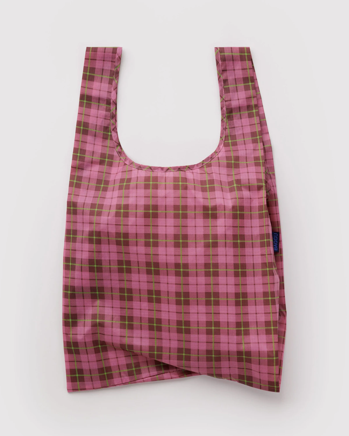 Azalea Pink Tartan Standard Baggu