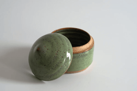 Ceramic Box in Sage from Rachael Pots at Pinch in Northampton, MA