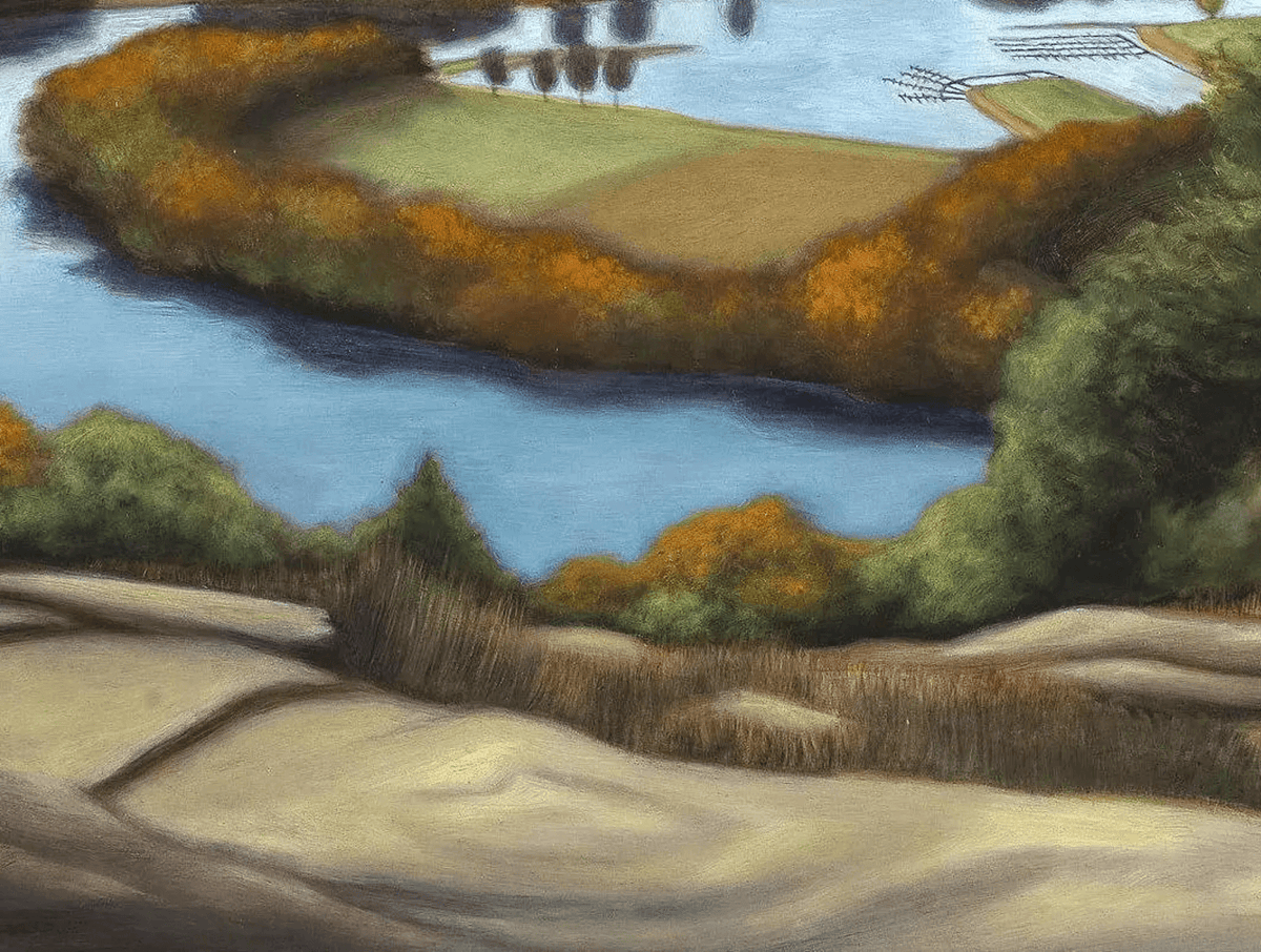 Autumn View of the Oxbow from Mount Tom, MA 11x14 Print at PINCH