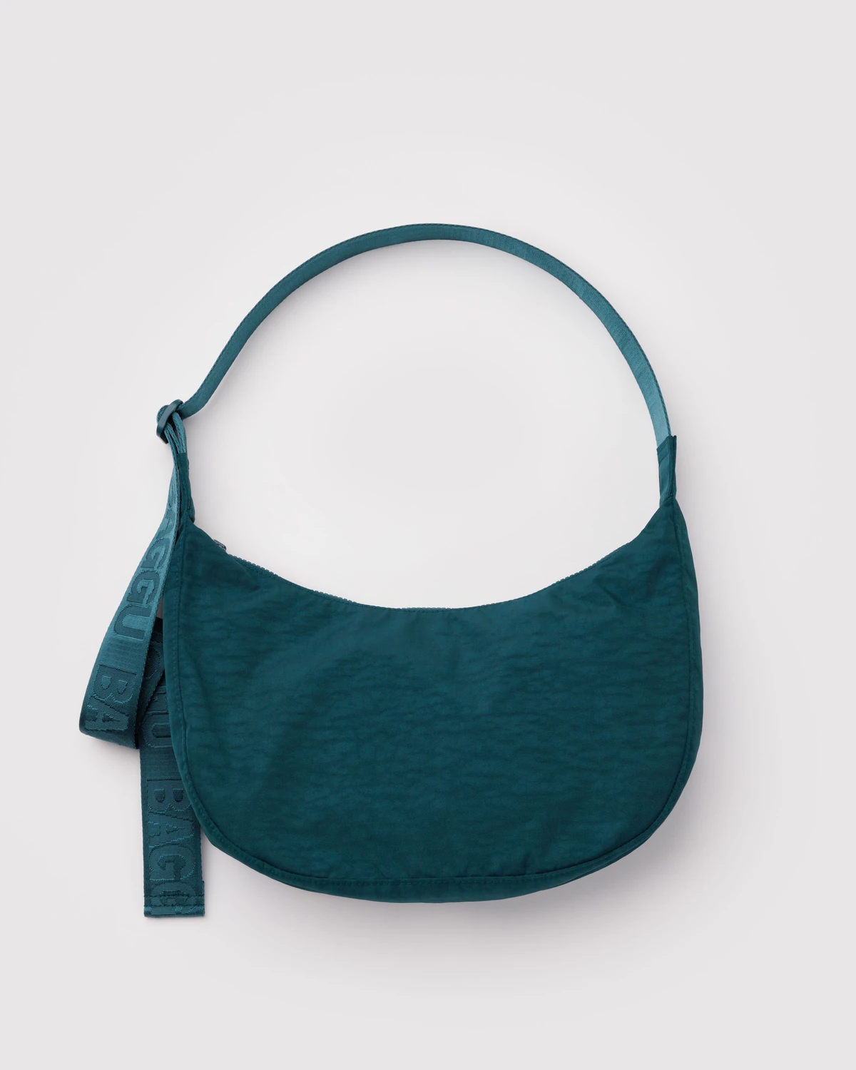Medium Nylon Crescent Bag in Deep Sea