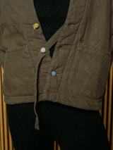 Hanten Padded Kimono in Olive Green from Bellewaera at Pinch in Northampton, MA