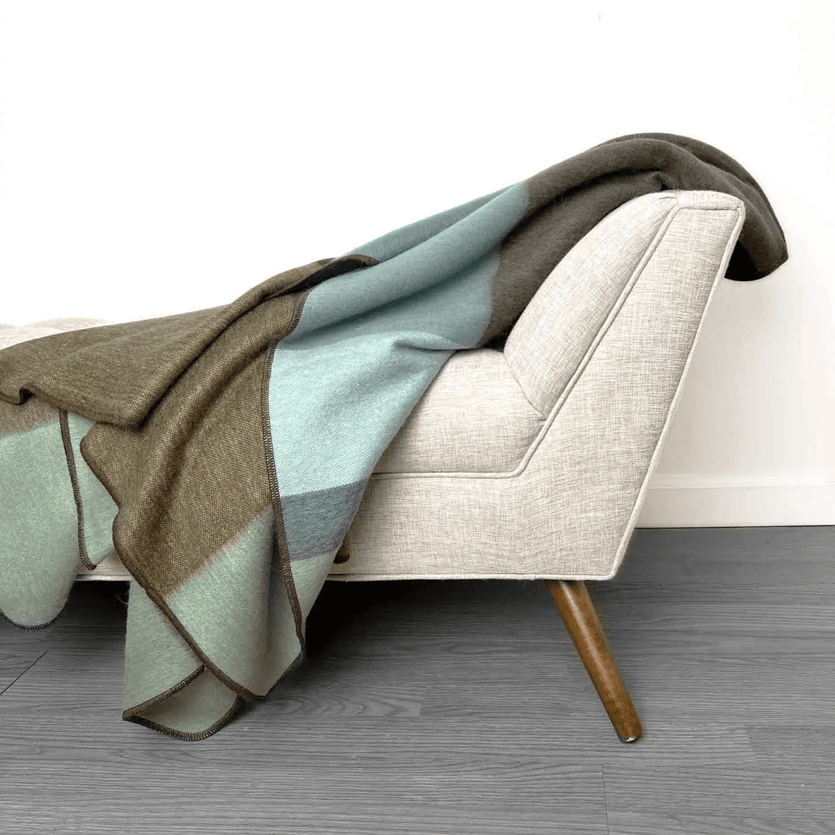 Alpaca Throw in Mosswood at PINCH