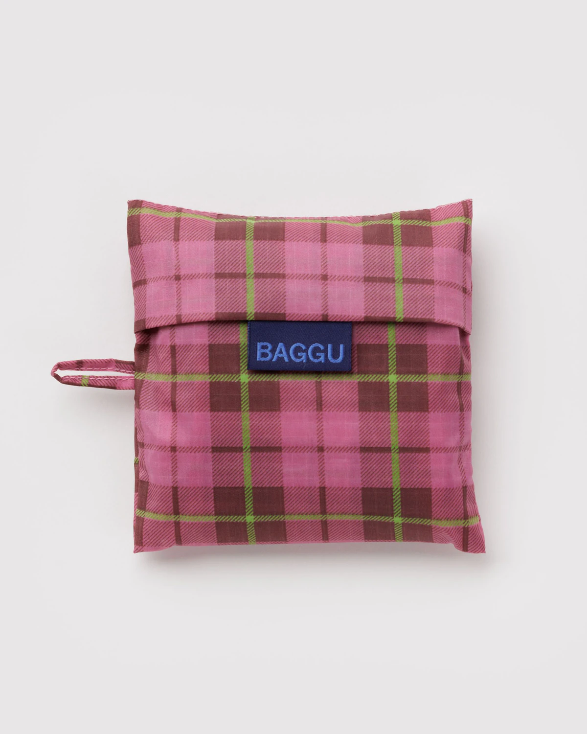 Azalea Pink Tartan Standard Baggu