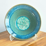 Flared Rim 10" Bowl in Raingarden Glaze from Dock 6 Pottery at Pinch in Northampton, MA