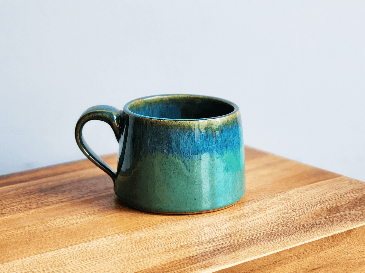 Straight Mug in Raingarden from Dock 6 Pottery at Pinch in Northampton, MA