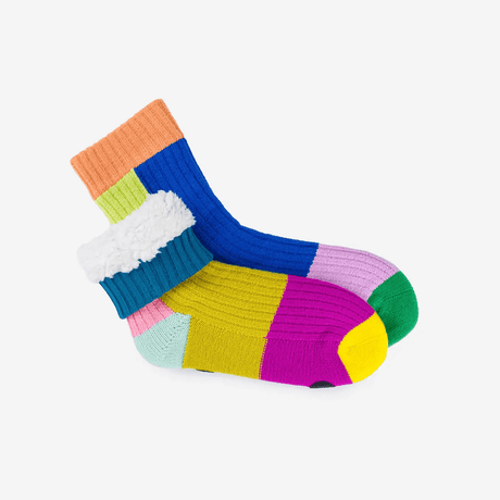 Mismatch House Socks L/XL in Rainbow