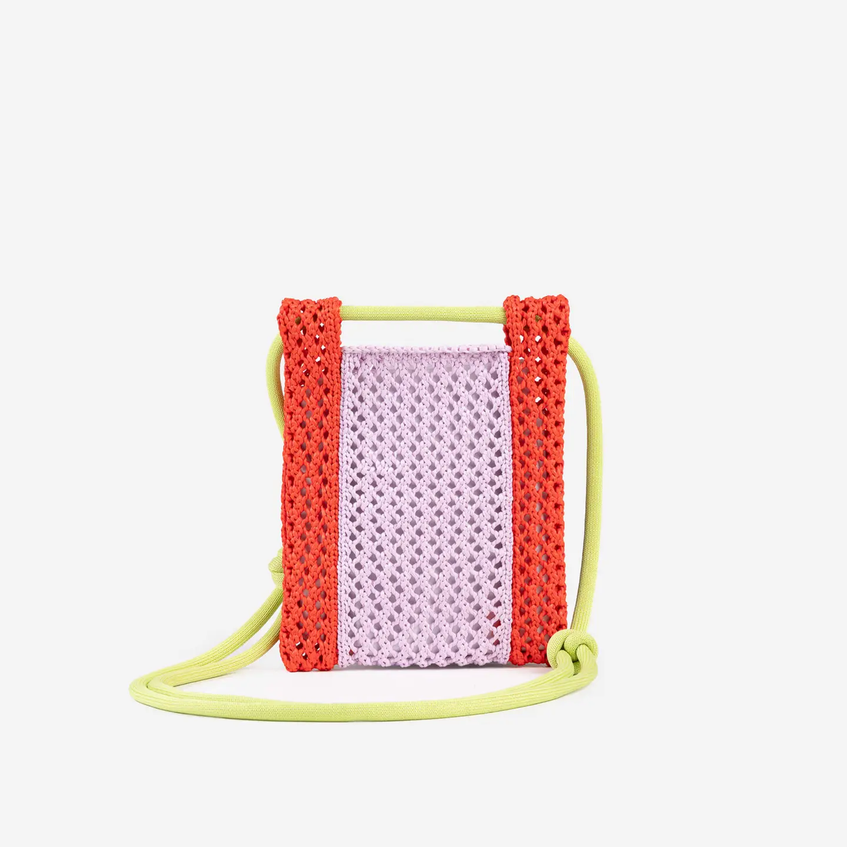 Raffia Phone Sling in Poppy Lilac