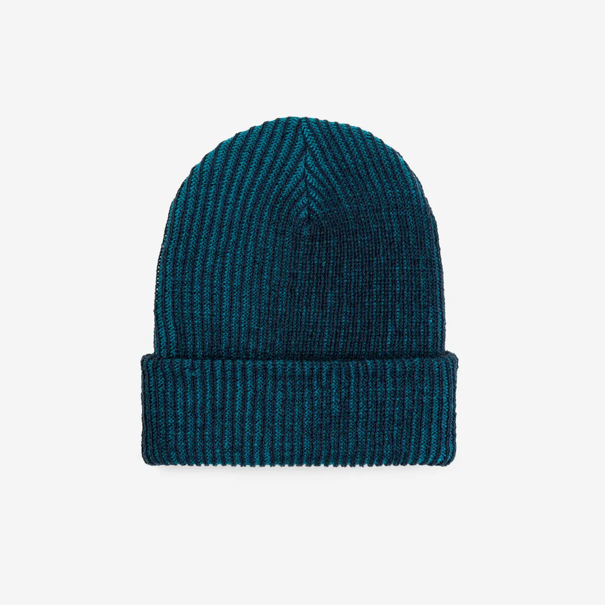 Ribbed Beanie in Navy Teal