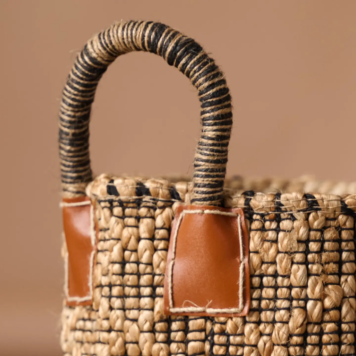Bahana Handled Jute Basket 10"