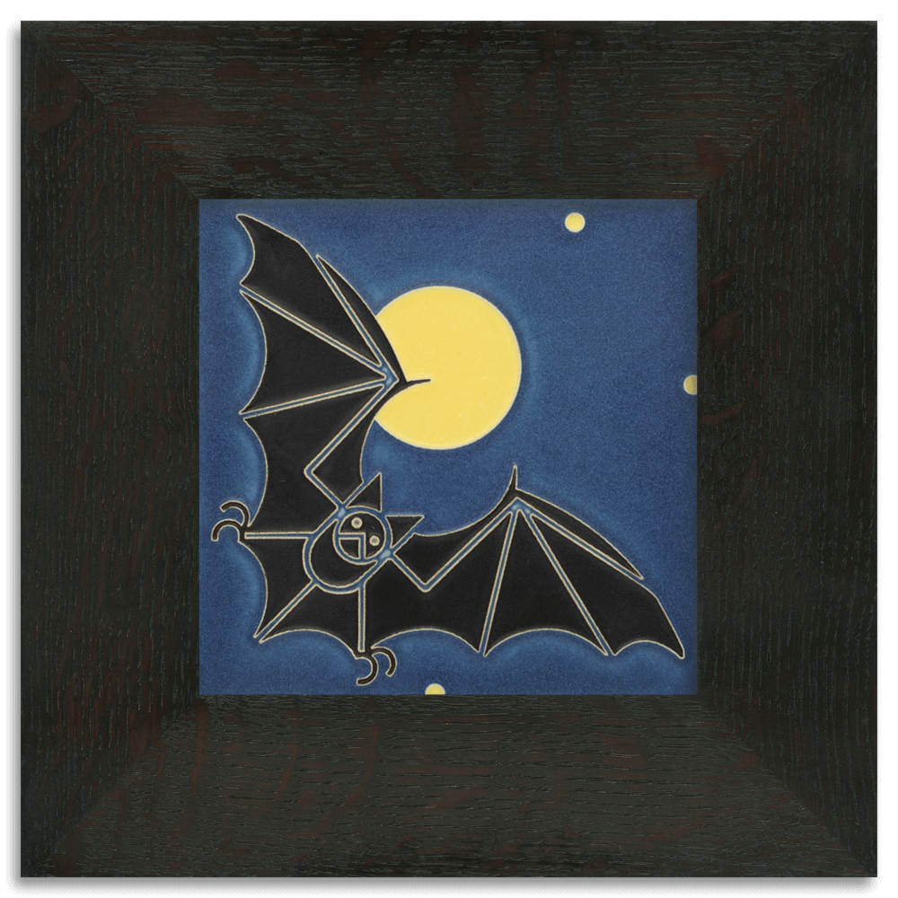 Bat and the Moon 6x6 Tile from Motawi Tileworks at Pinch in Northampton, MA