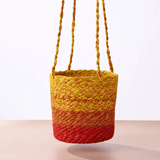Buna Jute Plant Hanger in Red from Ten Thousand Villages at Pinch in Northampton, MA