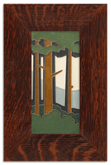 Pine Forest 4x8 Vertical Tile from Motawi Tileworks at Pinch in Northampton, MA