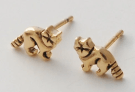 Raccoon Earrings in 14k Gold Fill at PINCH