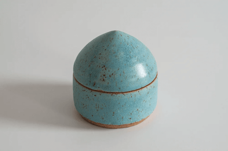 Ceramic Box in Robin's Egg from Rachael Pots from Rachael Pots at Pinch in Northampton, MA