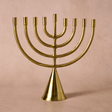 Jyoti Brass Horn Menorah from Ten Thousand Villages at Pinch in Northampton, MA