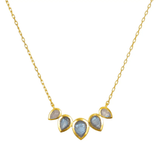 Awaken Intuition Labradorite Petal Necklace from Satya at Pinch in Northampton, MA