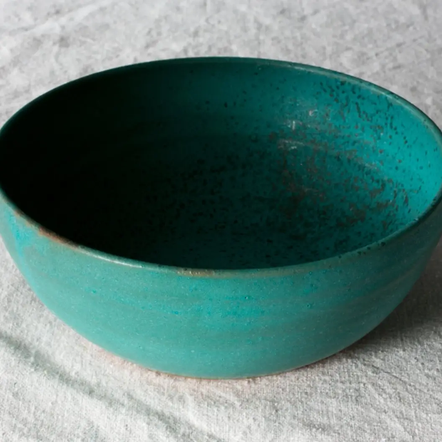Soup Bowl in Turquoise from Settle Ceramics at Pinch in Northampton, MA