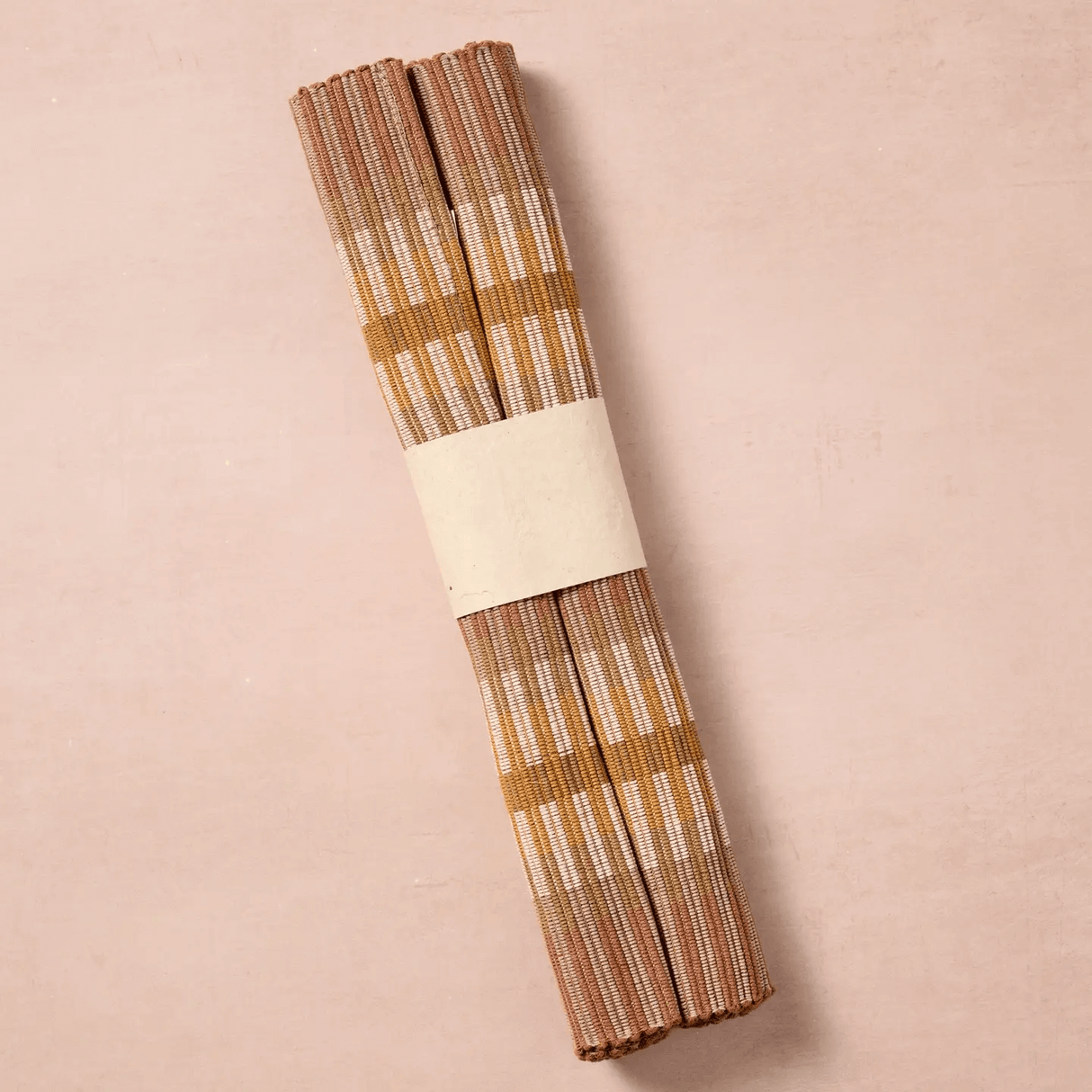 Khana Handloomed Cotton Placemat Set of 2 in Brown from Ten Thousand Villages at Pinch in Northampton, MA