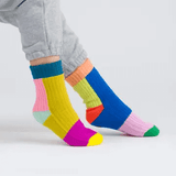 Mismatch House Socks S/M in Rainbow at PINCH