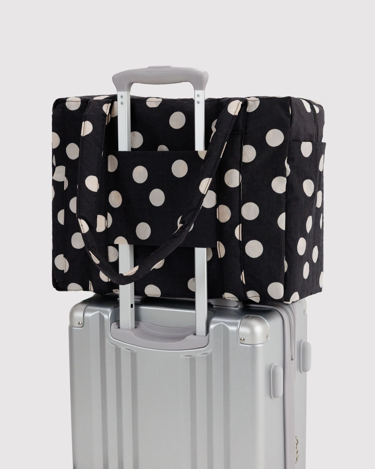 Black and Cream Polka Dot Small Cloud Carry-On