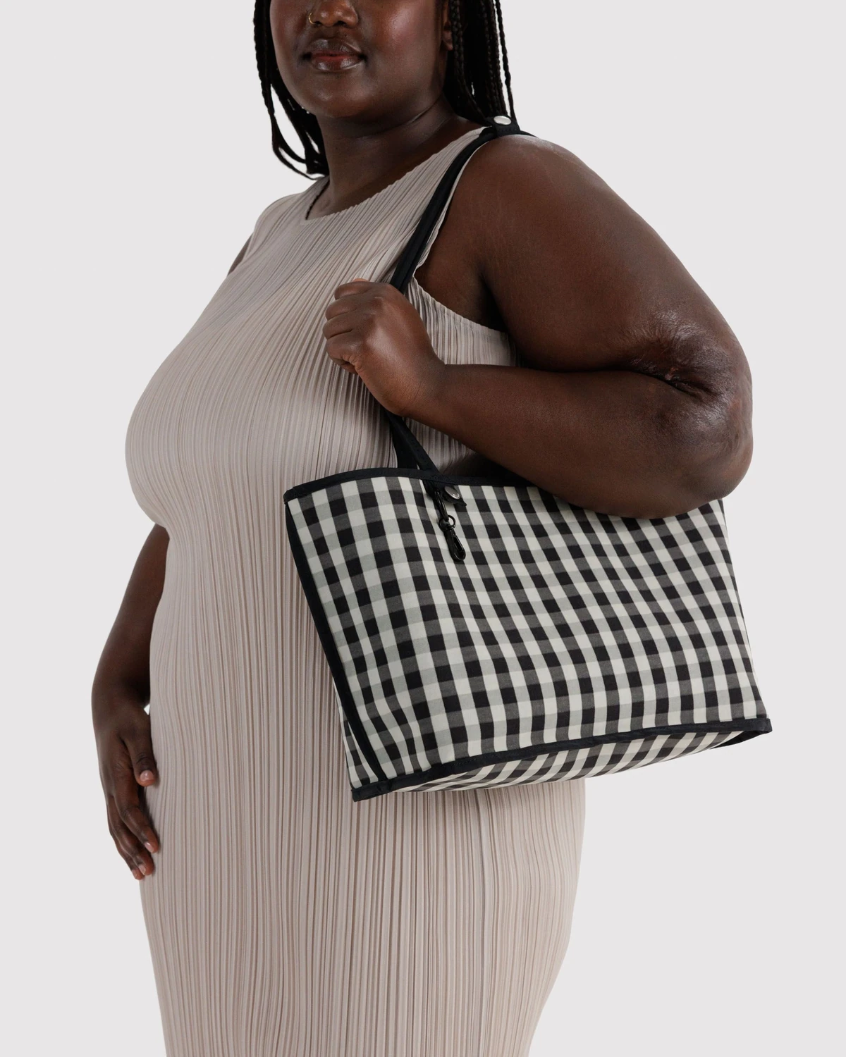 Black Mix Baggu Medium Nylon Reversible Tote