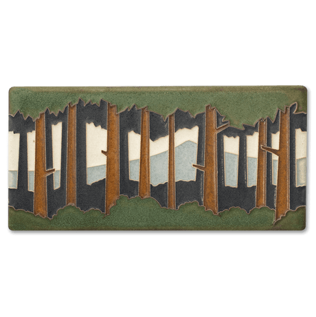Pine Forest 4x8 Horizontal Tile from Motawi Tileworks at Pinch in Northampton, MA