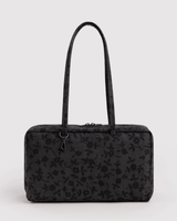 Medium Nylon Bowler Bag in Charcoal Ditsy Floral