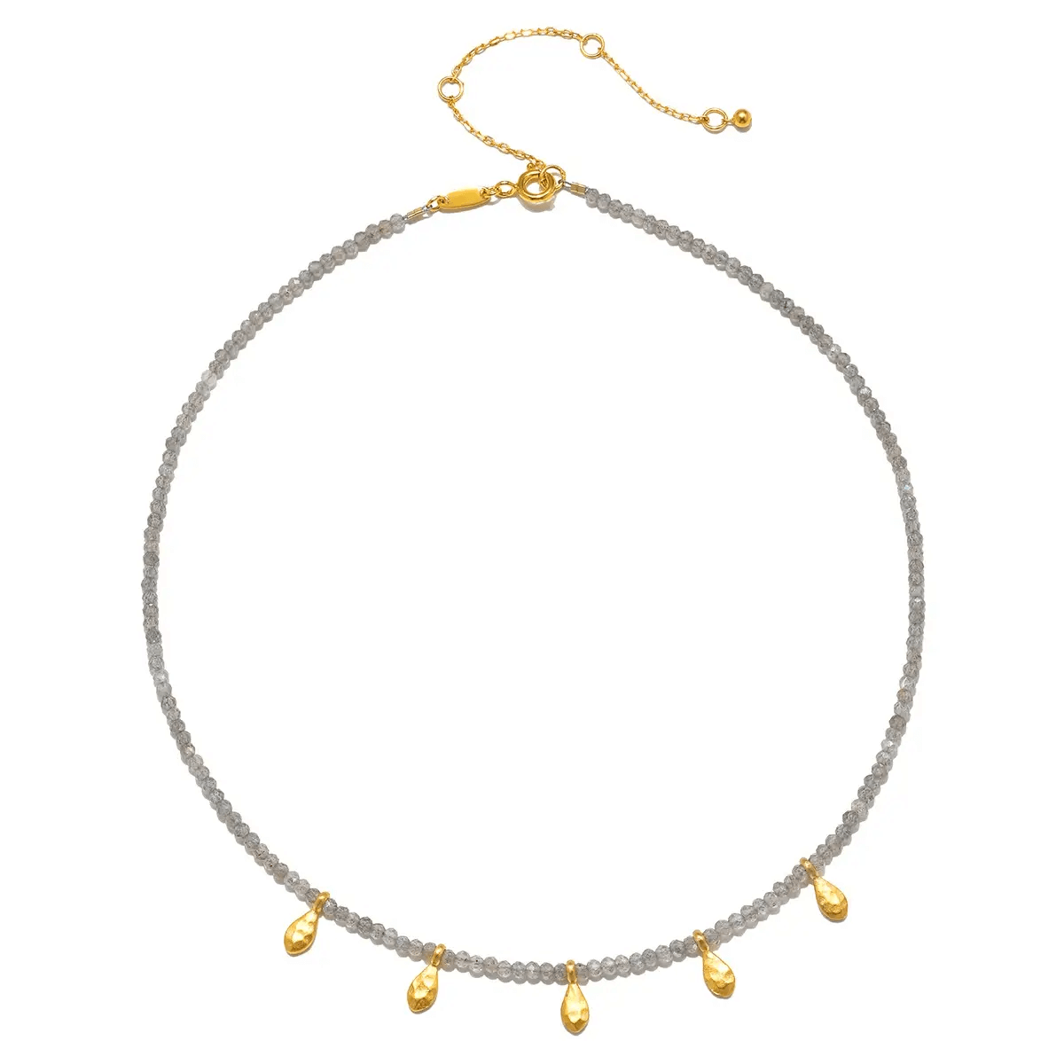 Labradorite Petal Necklace from Satya at Pinch in Northampton, MA