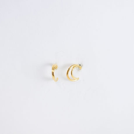 Tiny Wire Double Hoop Gold Vermeil