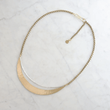 Luna Necklace in Silver & Brass